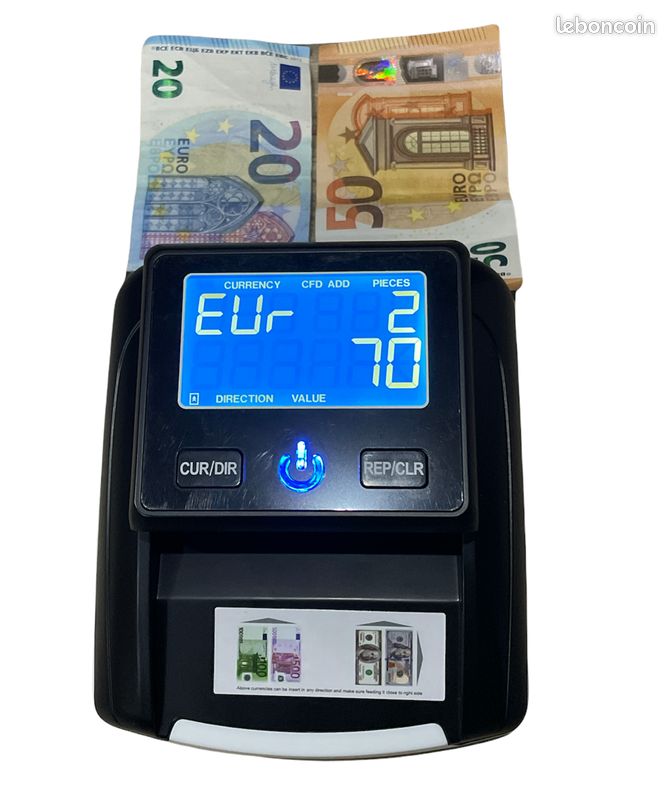 Compteur d'argent détecteur de faux billets avec UV MG IR pour les