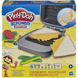 PLAY-DOH - Kitchen Creations - Croque-monsieur - pâte Elastix - 6 couleurs