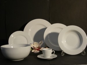 Assiette porcelaine blanche