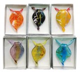 Lot de 6 pendentifs en verre