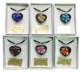 Lot de 6 pendentifs en verre