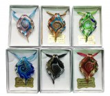 Lot de 6 pendentifs en verre