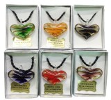 Lot de 6 pendentifs en verre