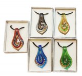 Lot de 5 pendentifs en verre