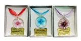 Lot de 3 pendentifs en verre