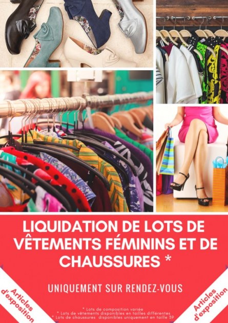 Liquidation De Lot De Vêtements Féminins Et De Chaussures Destockage