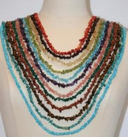 Collier sautoir 120cm pierres fines