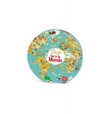 Puzzle carte de du monde fantastique 500 pcs - valisette - vilac