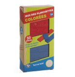 Jeu de construction 50 planchettes en bois â rouge et bleu