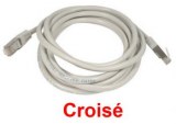 CABLE RJ45 CAT-5E STP Blindé croisé  3M