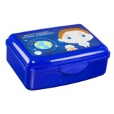 Boite à gouter - lunch box + gourde 550 ml - bleu foncé