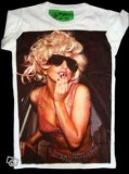 Gros stock de Tshirt Lady gaga, kate moss