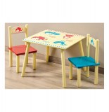 Table enfant avec 2 chaises - bois