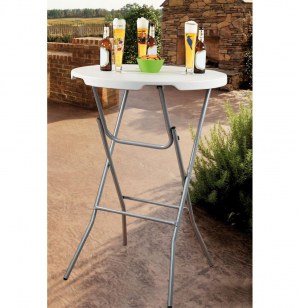 Table de bar - plastique - d80 x h110 cm