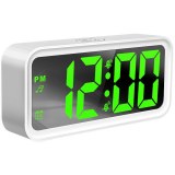 HORLOGE D'ALARME THERMOMÈTRE ÉLECTRONIQUE MIROIR LED GT087