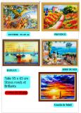 Kits TABLEAUX DIAMOND PAINTING sur TOILE ROULEE 95 X 65 CM