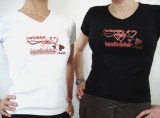 T-shirt poker femme