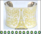 Souvenir de paris tour eiffel bracelet en métal bijoux fantaisie grossiste détaillant