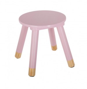 Tabouret - douceur - 24 x 26,5 x 24 cm - rose