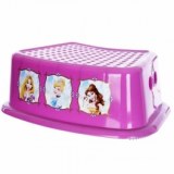 Marche-pied princesses disney - 37 x 26 x 12 cm - pvc - rose