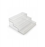 Organisateur 3 étages - 26 x 23,5 x 10,2 cm - plastique - transparent