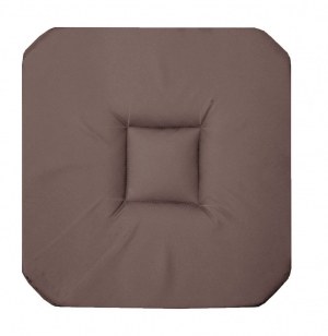 Galette 4 rabats panama - 36 x 36 x 3,5 cm - coton - taupe