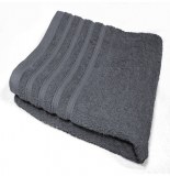 Drap de bain vitamine - 90 x 150 cm - eponge - gris