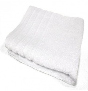 Drap de bain vitamine - 90 x 150 cm - eponge - blanc