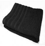 Drap de bain vitamine - 90 x 150 cm - eponge - noir