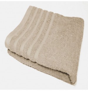 Drap de bain vitamine - 90 x 150 cm - eponge - taupe