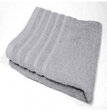 Drap de douche vitamine - 70 x 130 cm - eponge - gris