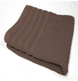 Serviette de toilette vitamine - 50 x 90 cm - eponge - chocolat