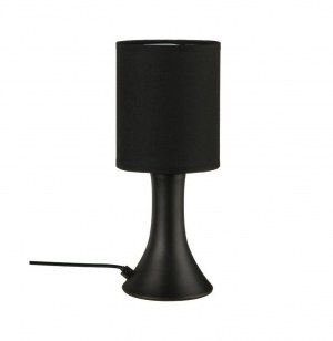 Lampe tactile - h 28 cm - noir