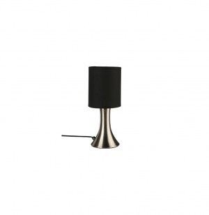 Lampe tactile - h 28 cm - noir et acier