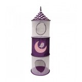 Rangement suspendu motif oiseau - chambre d'enfant - violet