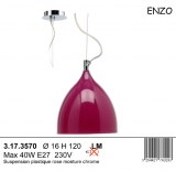 SUSPENSION PLASTIQUE ROSE ENZO