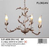 LUSTRE 3LUMIERES FLORIAN