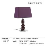 Lampe céramique AMETHISTE H44cm