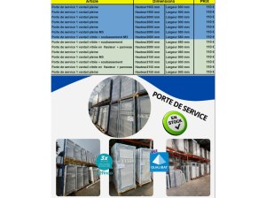 Porte de service PVC en stock sur Vélizy-Villacoublay