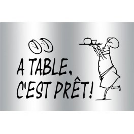 Sticker alu protection cuisine - nettoyage facile - a table c'est prê