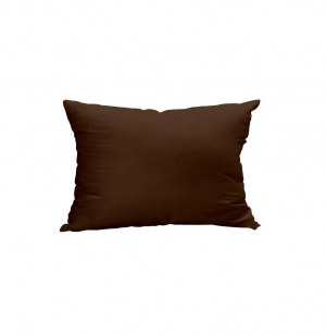 Taie d'oreiller 50 x 75 cm - marron - linge de lit