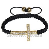 Lot de 180 bracelets shamballa avec croix