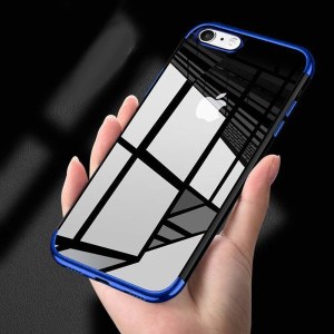 Destockage Coque/bumper antichocs en silicone flexible transparent pour iPhone