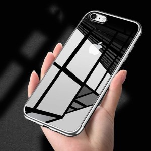 Destockage Coque/bumper antichocs en silicone flexible transparent pour iPhone