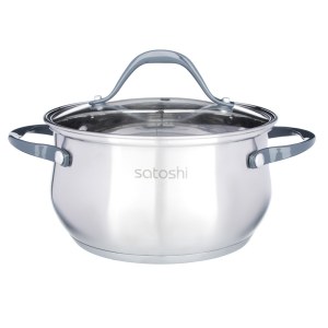 Cookware set 4pcs, lid, st.steel SATOSHI