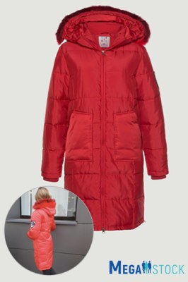 AJC manteau rouge matelassé, vente en gros