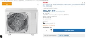 DESTOCKAGE Climatiseur ATLANTIC DOJO 4 SPLIT R32