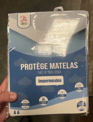 Lot protège matelas