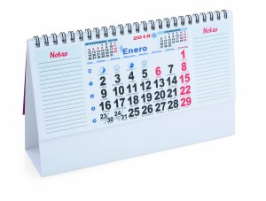 Calendrier Sobremesa Feber - Objet publicitaire AVEC ou SANS logo - Cadeau client - Gif...