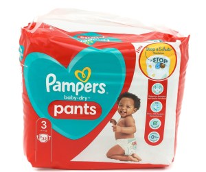 Pampers Babydry couches culottes 32pcs taille 3 (6-11 kg)